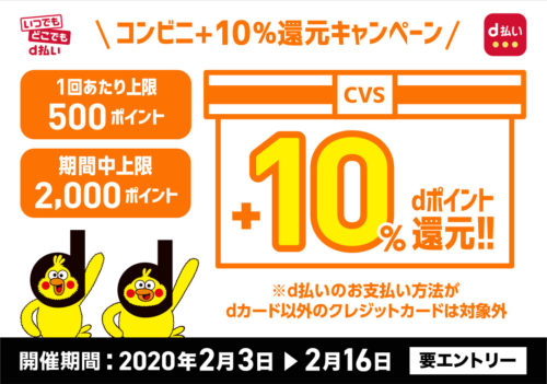 コンビニ+10％還元キャンペーン